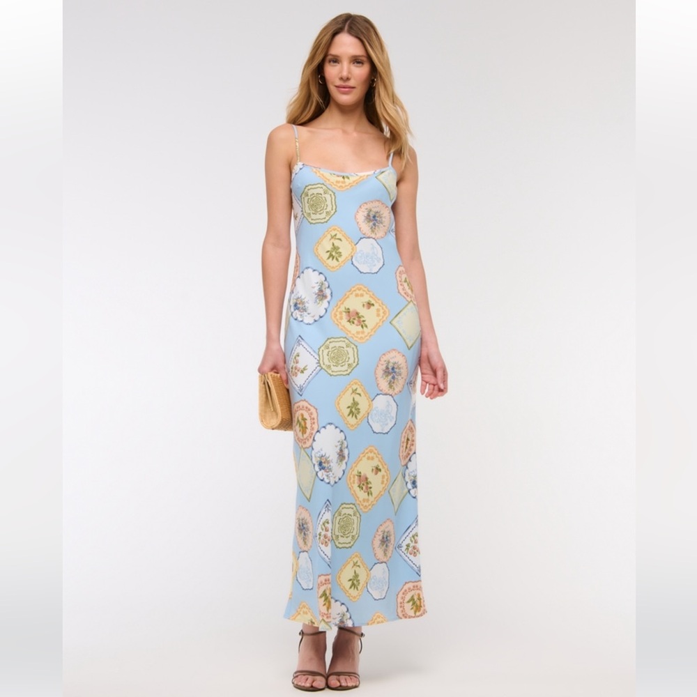 Abercrombie & Fitch Light Blue Slip Dress